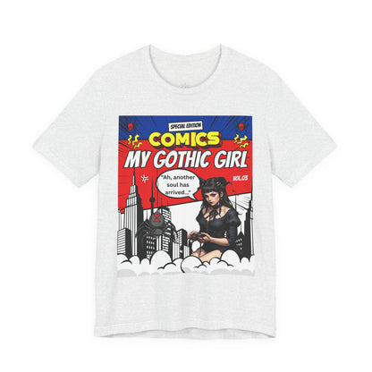 My Gothic Girl Comic Book Graphic Tee – Whimsy Goth Streetwear, Dark Poetry Fashion, Alt Aesthetic Apparel