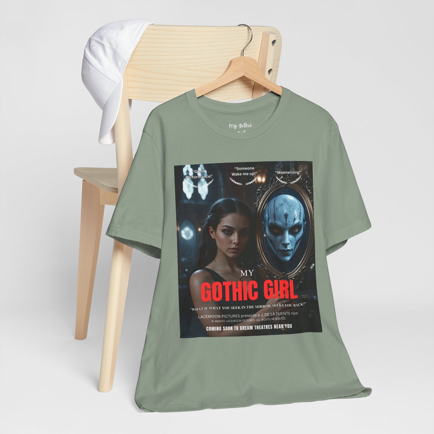 My Gothic Girl T-Shirt "Movie Poster" – Whimsy Goth Streetwear, Dark Poetry Fashion, Alt Aesthetic Apparel