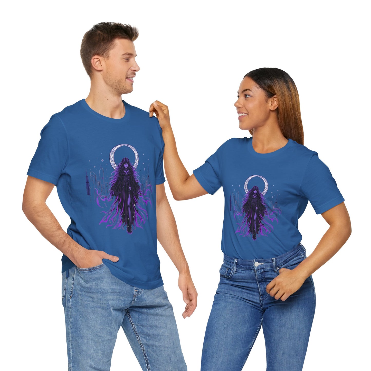 “Celestial Enchantress”  Gothic Graphic T-Shirt – Alt Aesthetic Poetic Goth Street-wear