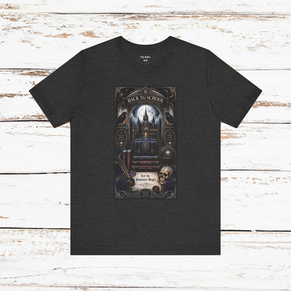 Back to School Gothic T-Shirt — Haunted Academy Illustration