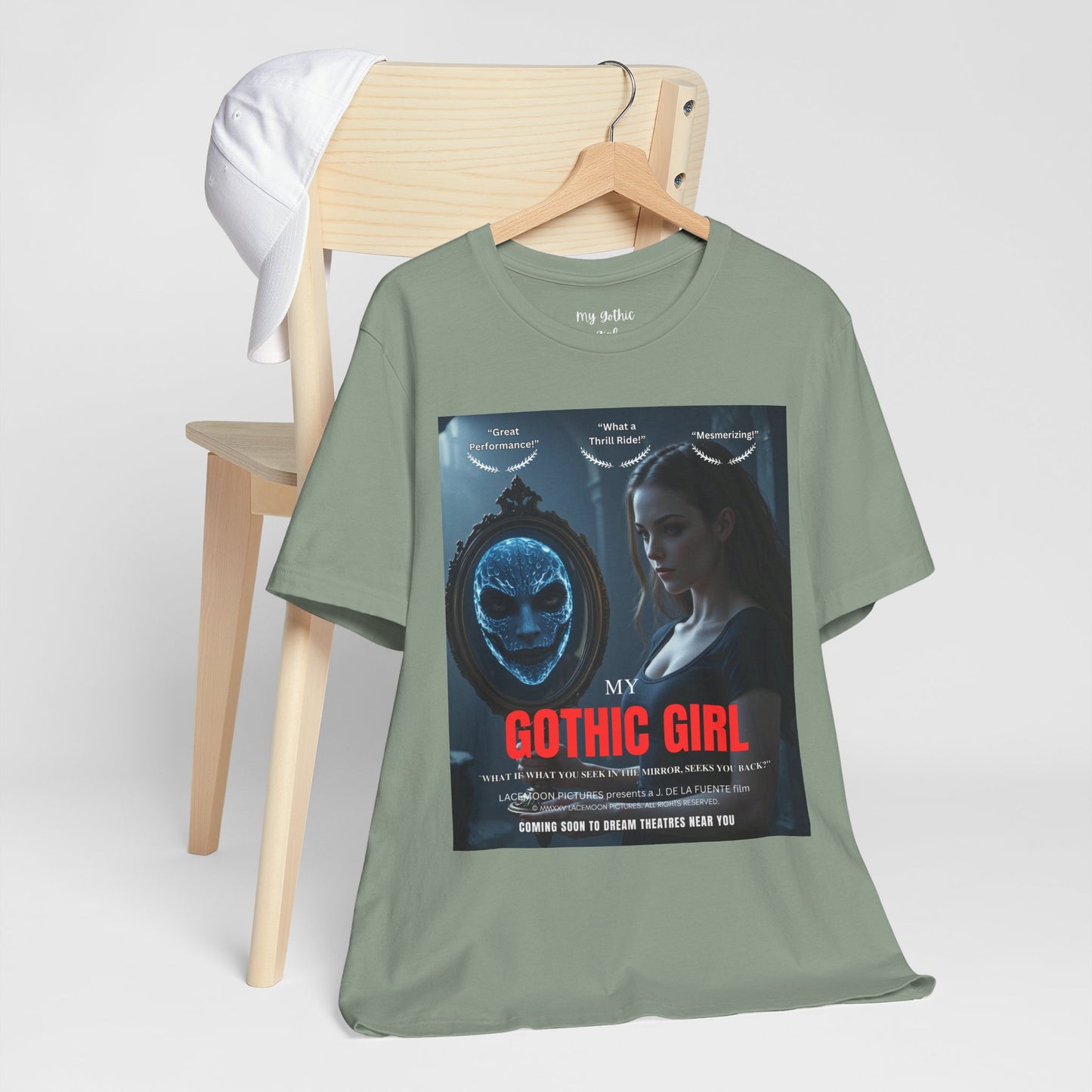 My Gothic Girl "Movie Poster" Graphic Tee – Gothic Streetwear, Whimsy Goth, Dark Poetry Alt Fashion