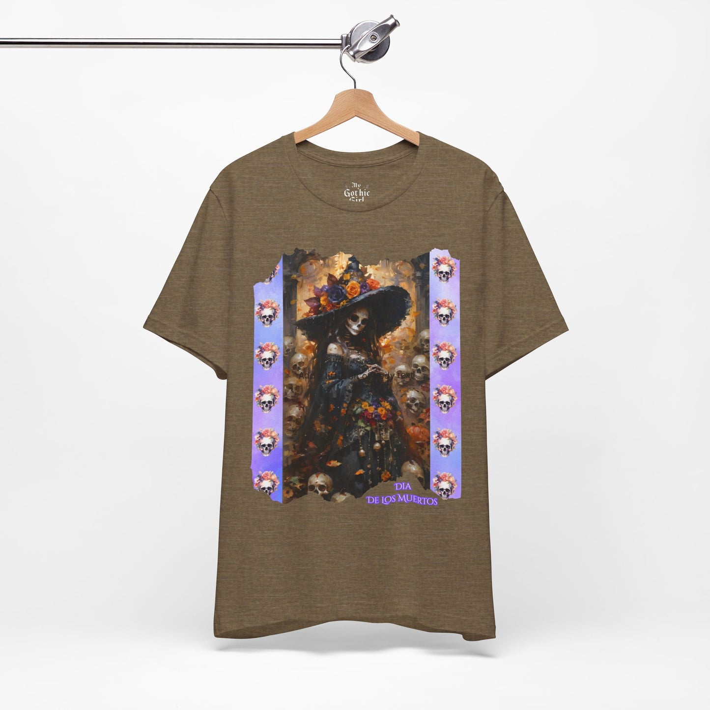 My Gothic Girl Dia De Los Muertos Graphic Tee – Gothic Streetwear, Whimsy Goth, Dark Poetry Alt Fashion