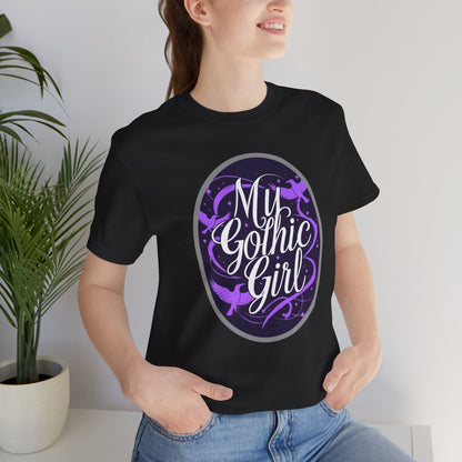 My Gothic Girl Poetic Goth Graphic Tee – Dark Alt Aesthetic Streetwear Fashion