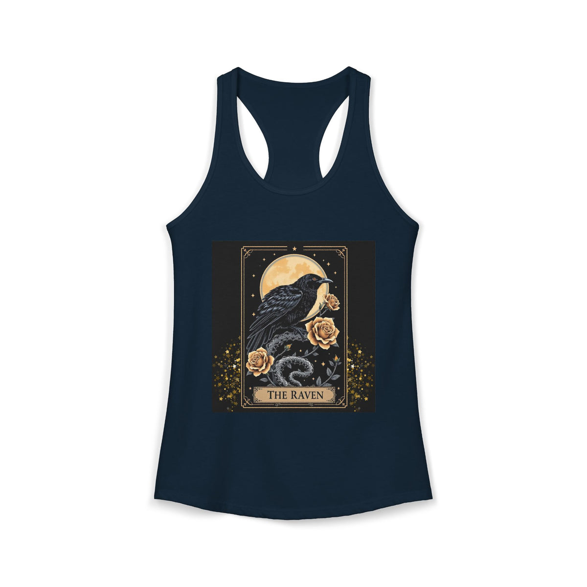 The Raven Tarot Card Women's Tank Top — Gothic Mystic