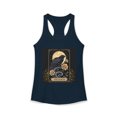 The Raven Tarot Card Women's Tank Top — Gothic Mystic