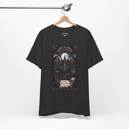 Back to School Gothic T-Shirt — Haunted Academy Illustration