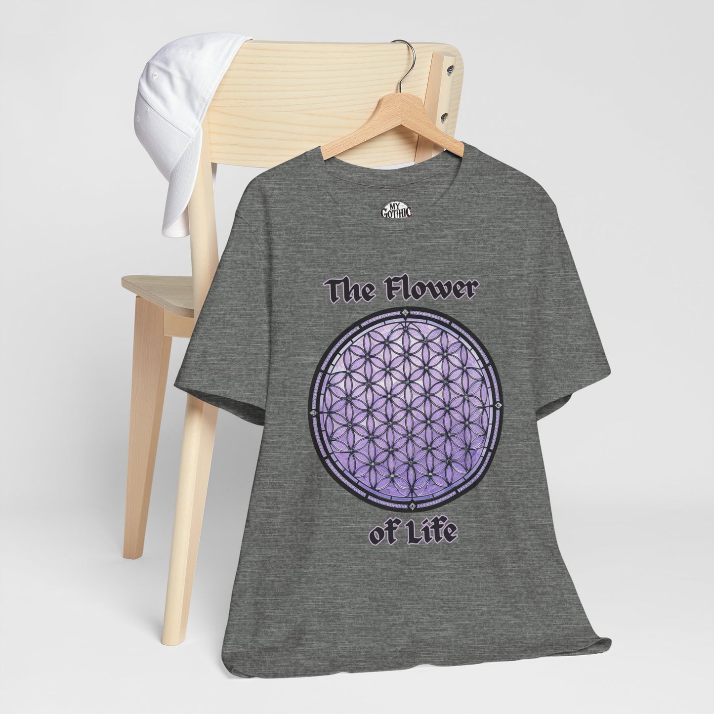 "The Flower of Life"  Gothic Graphic T-Shirt – Alt Aesthetic Poetic Goth Street-wear