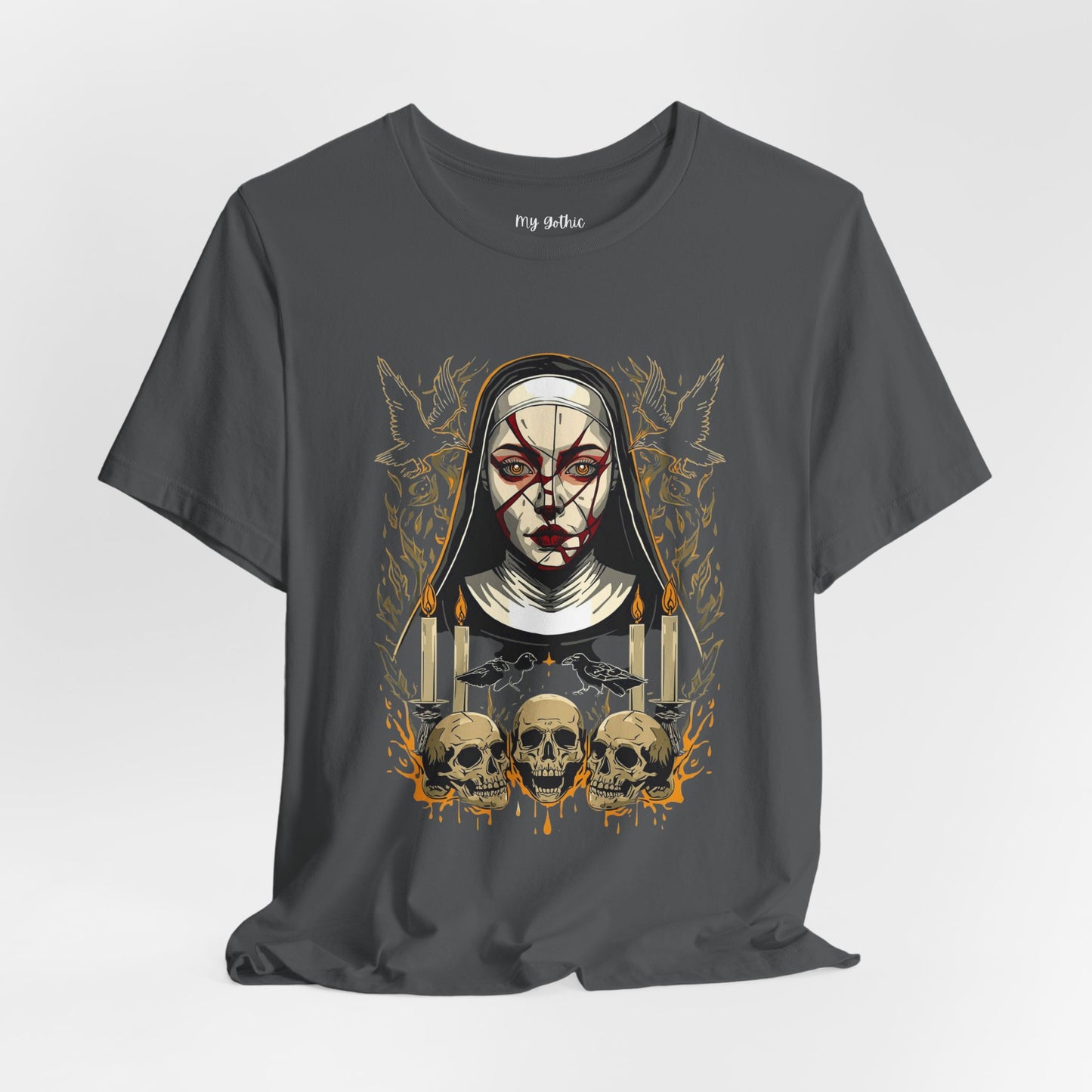 Nocturne Nun Gothic Pop Art T-Shirt
