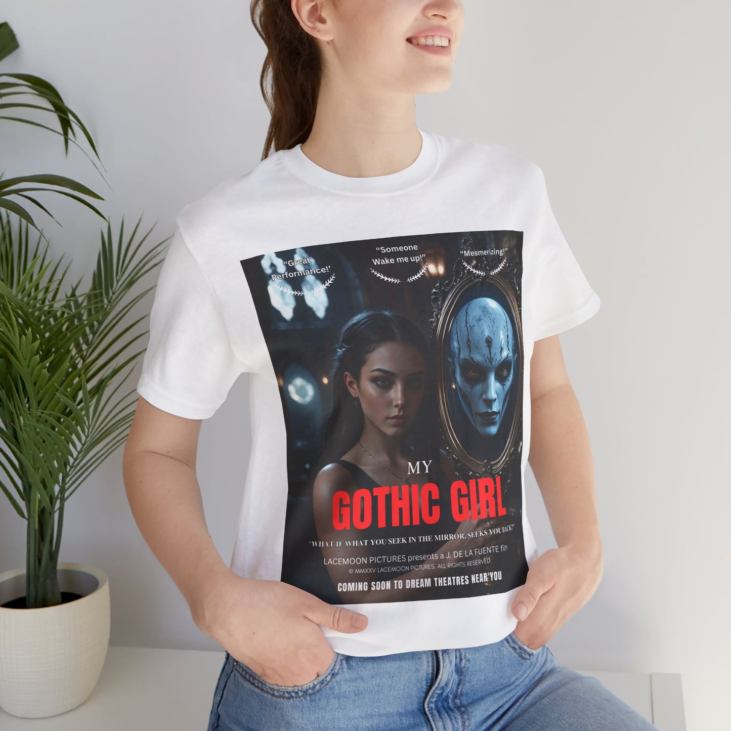 My Gothic Girl T-Shirt "Movie Poster" – Whimsy Goth Streetwear, Dark Poetry Fashion, Alt Aesthetic Apparel