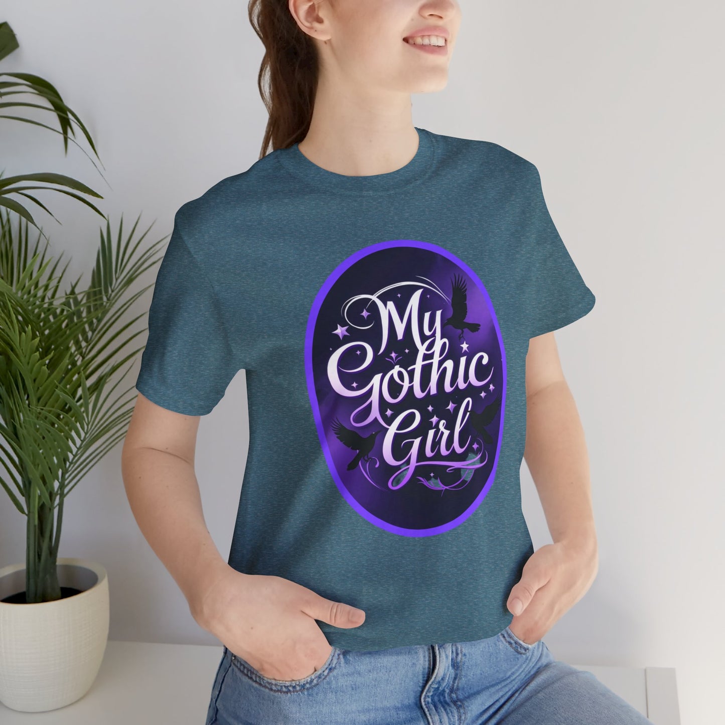 My Gothic Girl Poetic Goth Graphic Tee – Dark Alt Aesthetic Streetwear Fashion