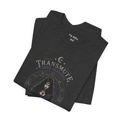 Transmute Your Darkness Alchemist Arts Tee — Witchy Occult Graphic T-Shirt
