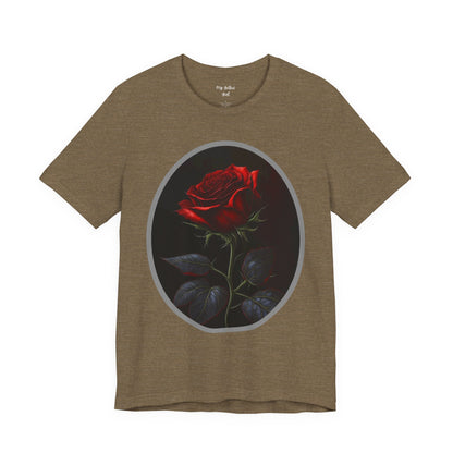 My Gothic Girl T-Shirts for Women & Men "Linda's Red Rose" Dark Aesthetic & Alternative Tees – My Gothic Girl