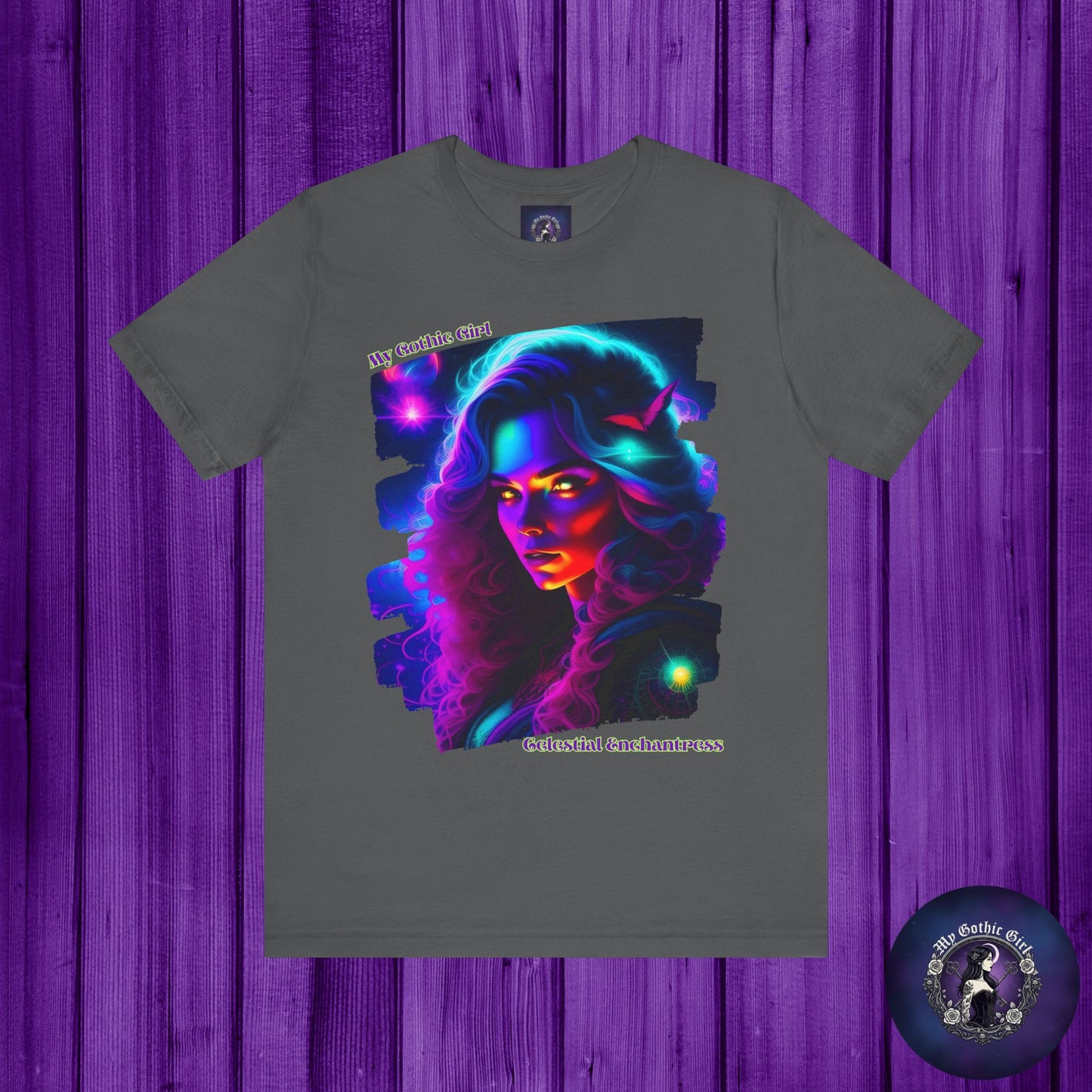 Celestial Enchantress Poetic Goth Graphic Tee – My Gothic Girl