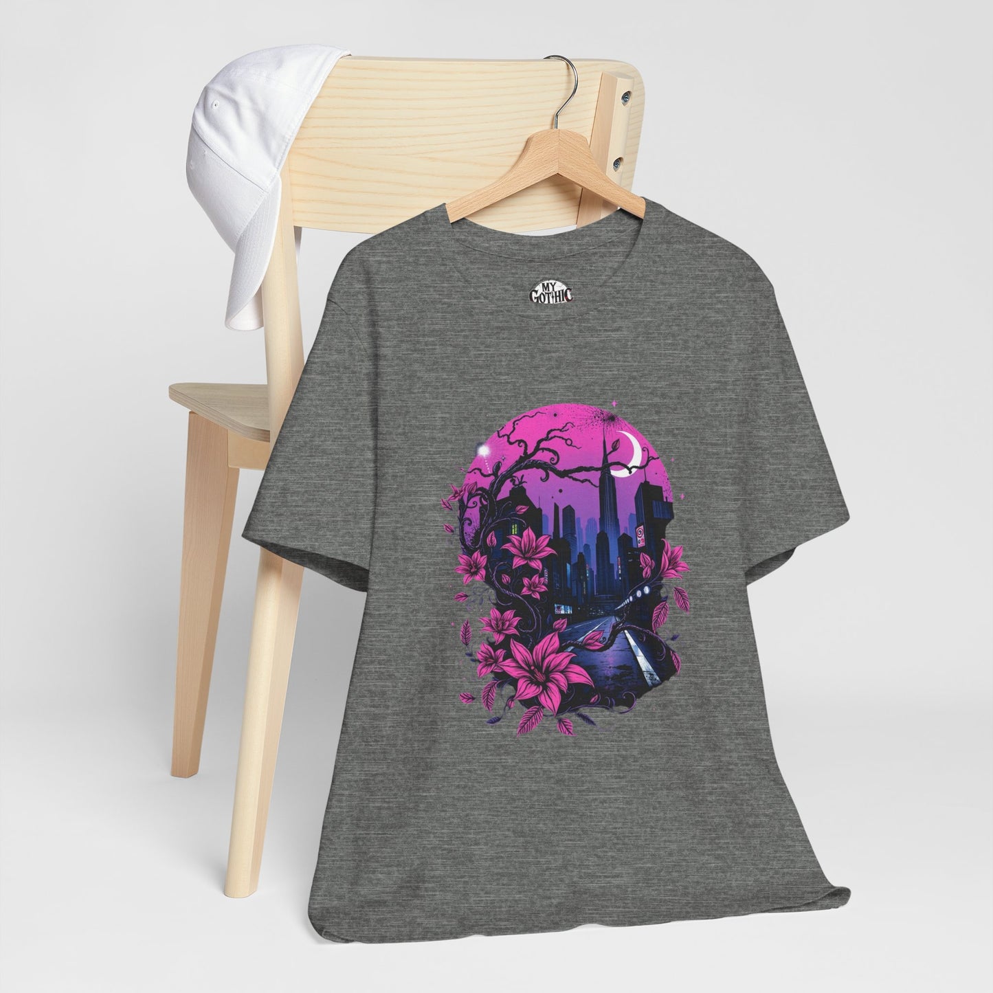 “Dark Bloom” — WhimsyGoth Floral Tee – Alt Aesthetic Poetic Goth Street-wear