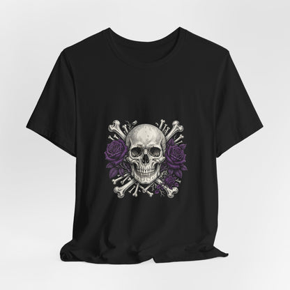 Skull & Roses Crossbones Tee — 'My Gothic Girl' Gothic T-Shirt
