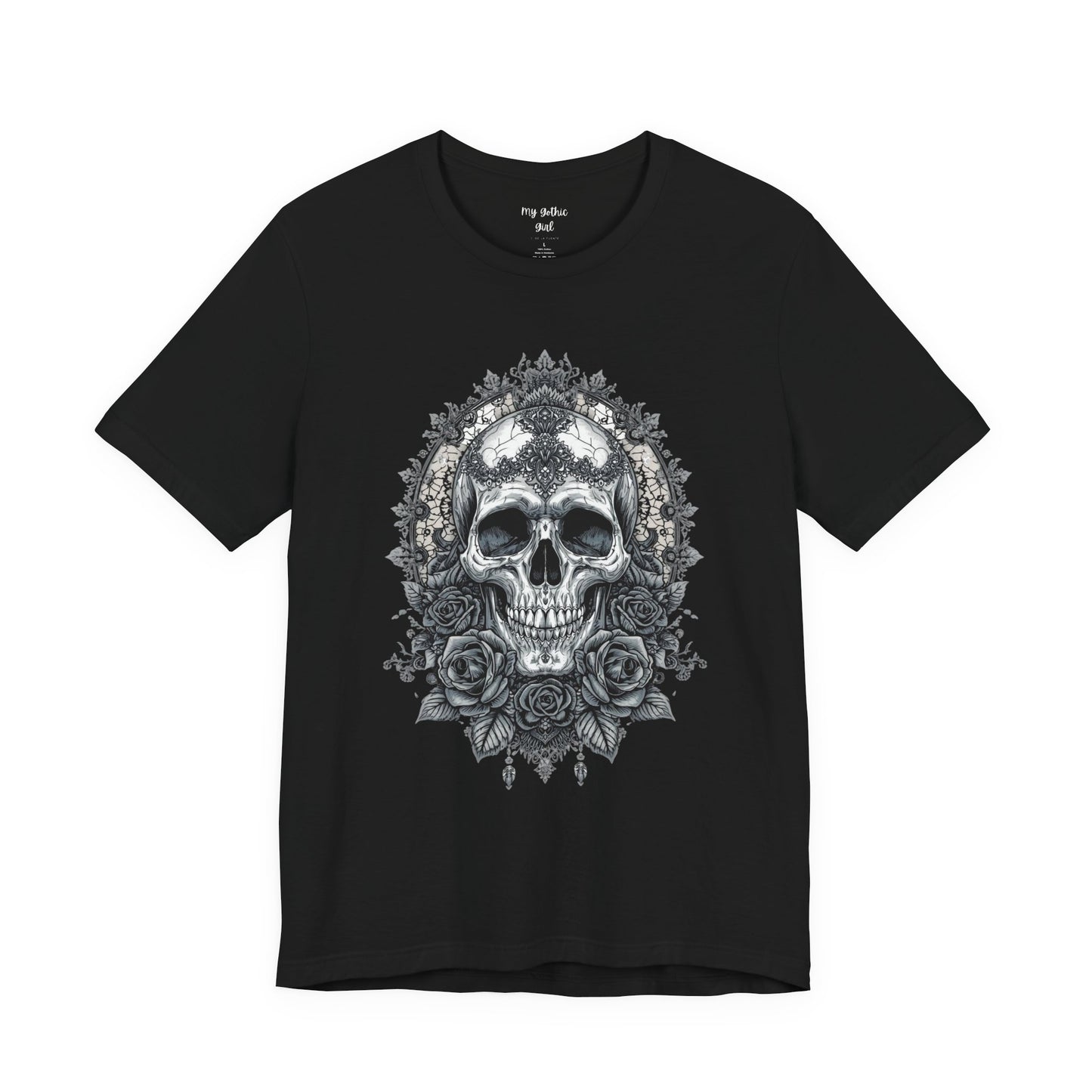 Gothic Skull Elegance T-Shirt