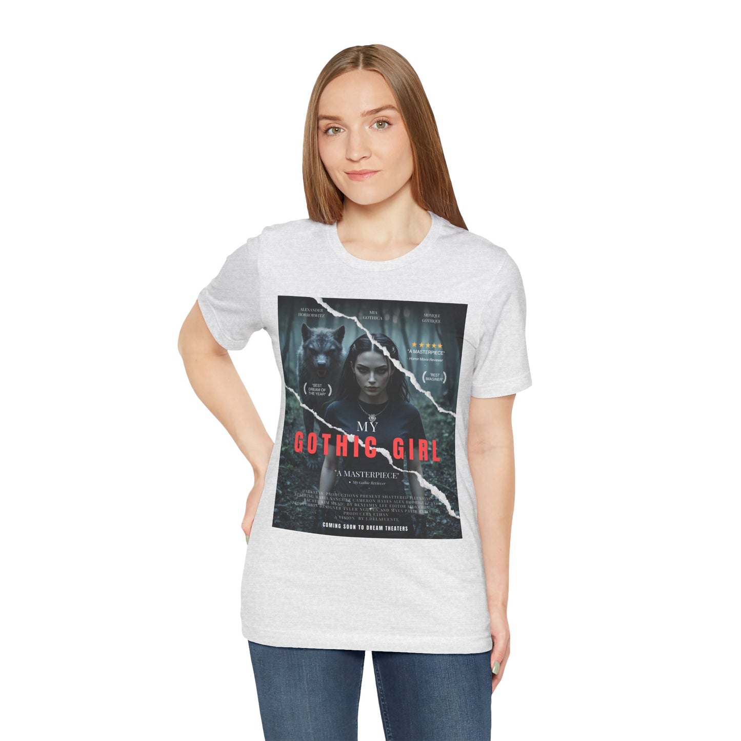 My Gothic Girl T-Shirt "Movie Poster" – Whimsy Goth Streetwear, Dark Poetry Fashion, Alt Aesthetic Apparel