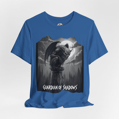 "Guardian of Shadows"  Gothic Graphic T-Shirt – Alt Aesthetic Poetic Goth Streetwear