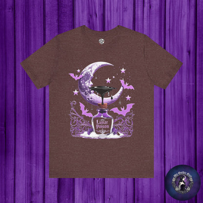 “Lunar Poison” — Celestial Alchemy Gothic Graphic T-Shirt – Alt Aesthetic Poetic Goth Street-wear
