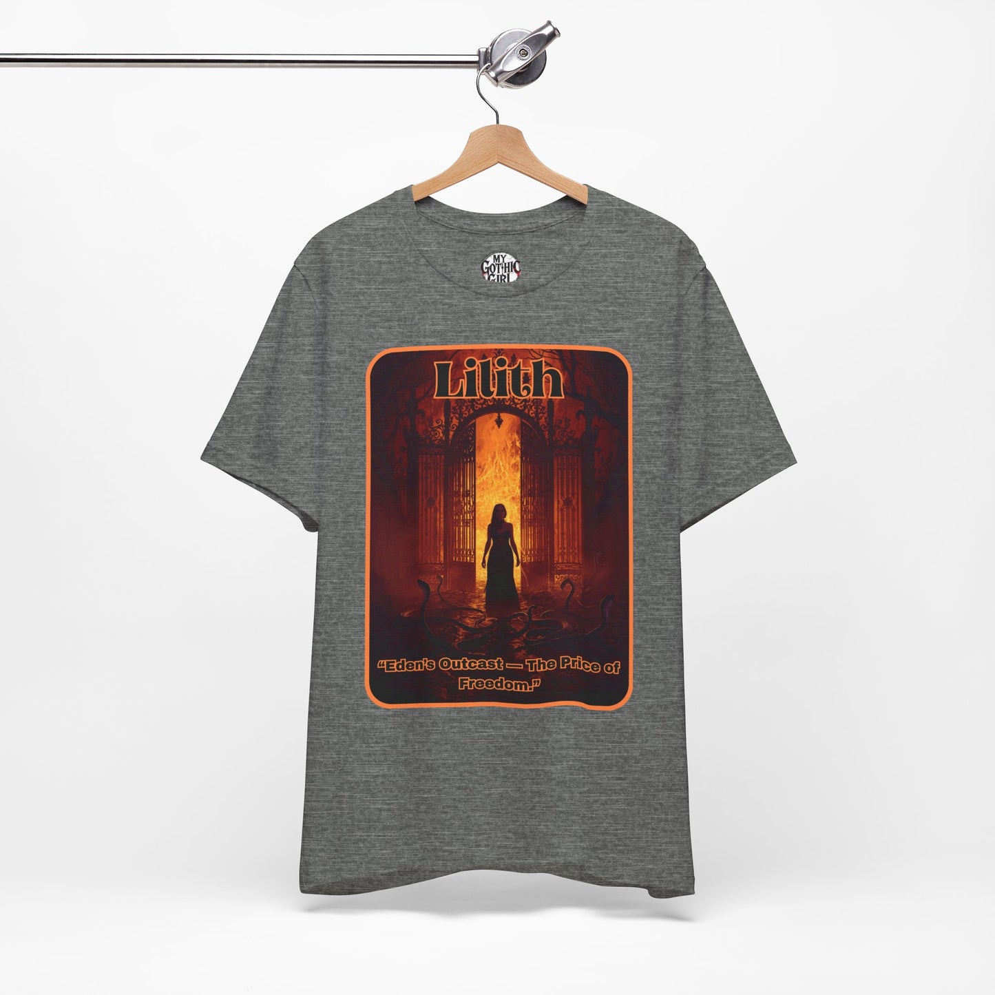 “Lilith  —  Eden’s Outcast, The Price of Freedom.” Graphic T-Shirt – Alt Aesthetic Poetic Goth Street-wear