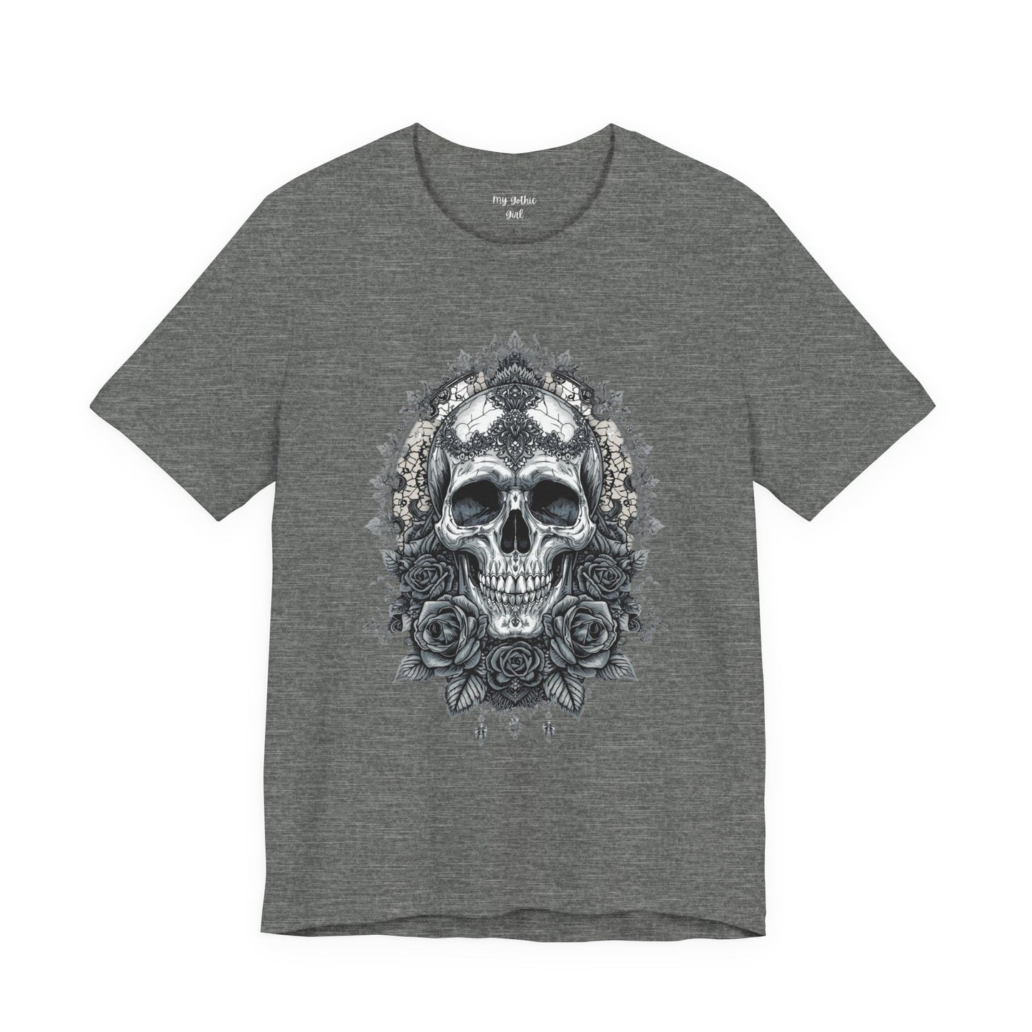 Gothic Skull Elegance T-Shirt