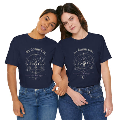 My Gothic Girl "The Alchemist" Gothic Design Short Sleeve T Shirt