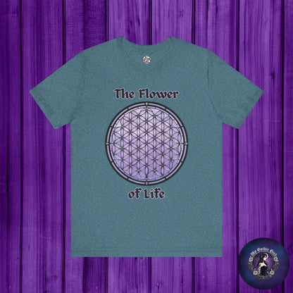 "The Flower of Life"  Gothic Graphic T-Shirt – Alt Aesthetic Poetic Goth Street-wear