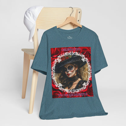 My Gothic Girl Dia De Los Muertos Graphic Tee – Gothic Streetwear, Whimsy Goth, Dark Poetry Alt Fashion