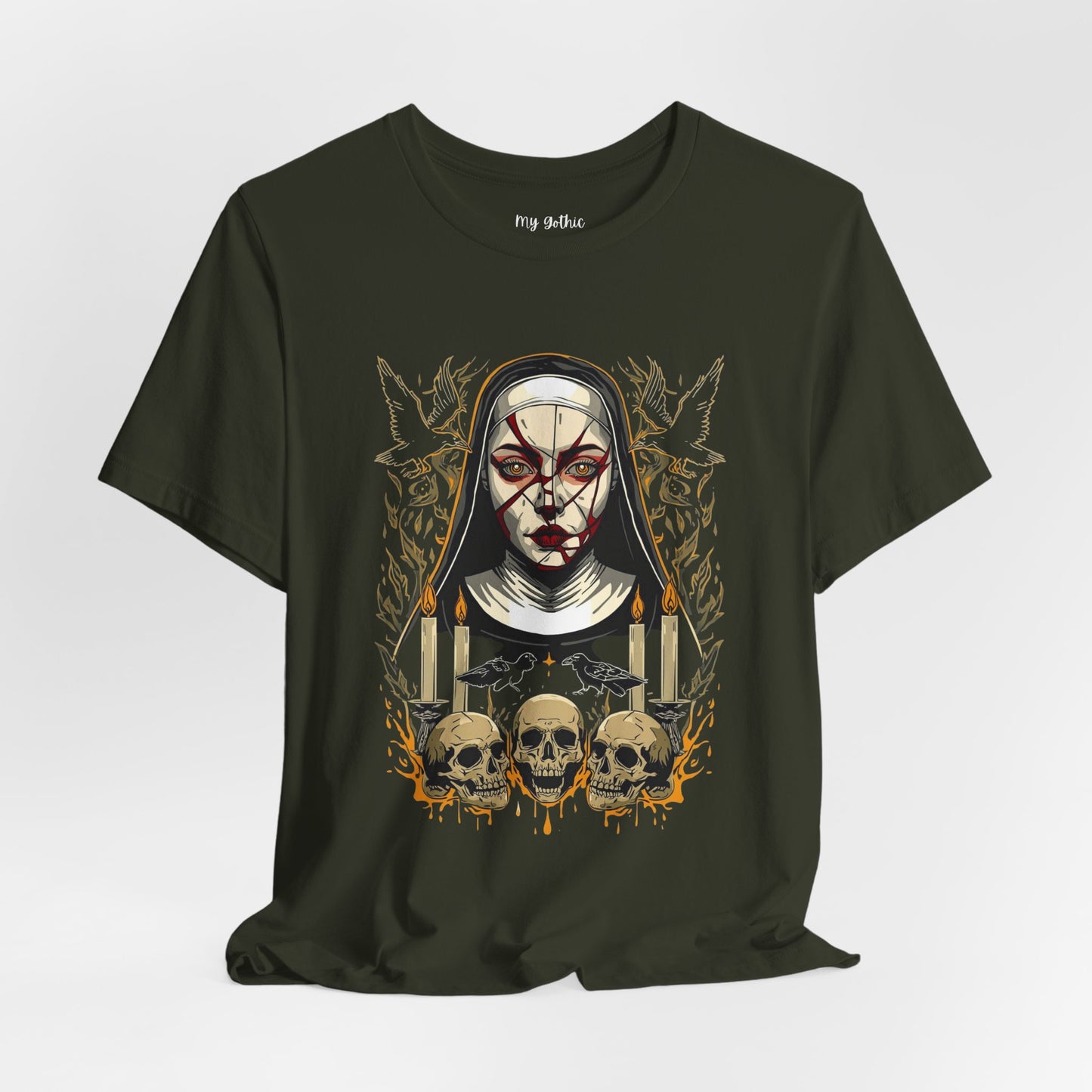 Nocturne Nun Gothic Pop Art T-Shirt