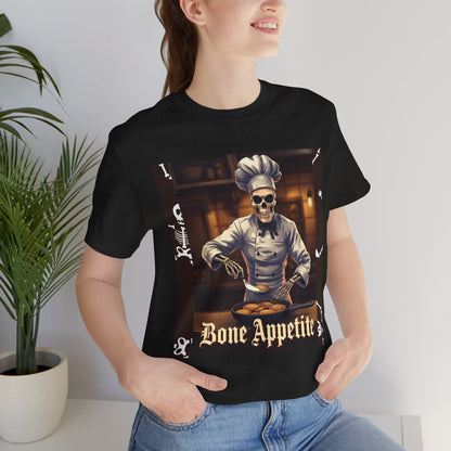 My Gothic Girl "Bone Appetite" Graphic T-Shirt Unisex Gothic Dark Fashion Casual Wear