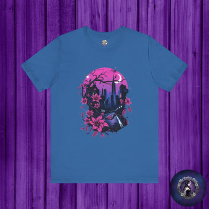 “Dark Bloom” — WhimsyGoth Floral Tee – Alt Aesthetic Poetic Goth Street-wear