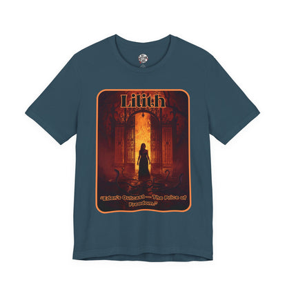 “Lilith  —  Eden’s Outcast, The Price of Freedom.” Graphic T-Shirt – Alt Aesthetic Poetic Goth Street-wear