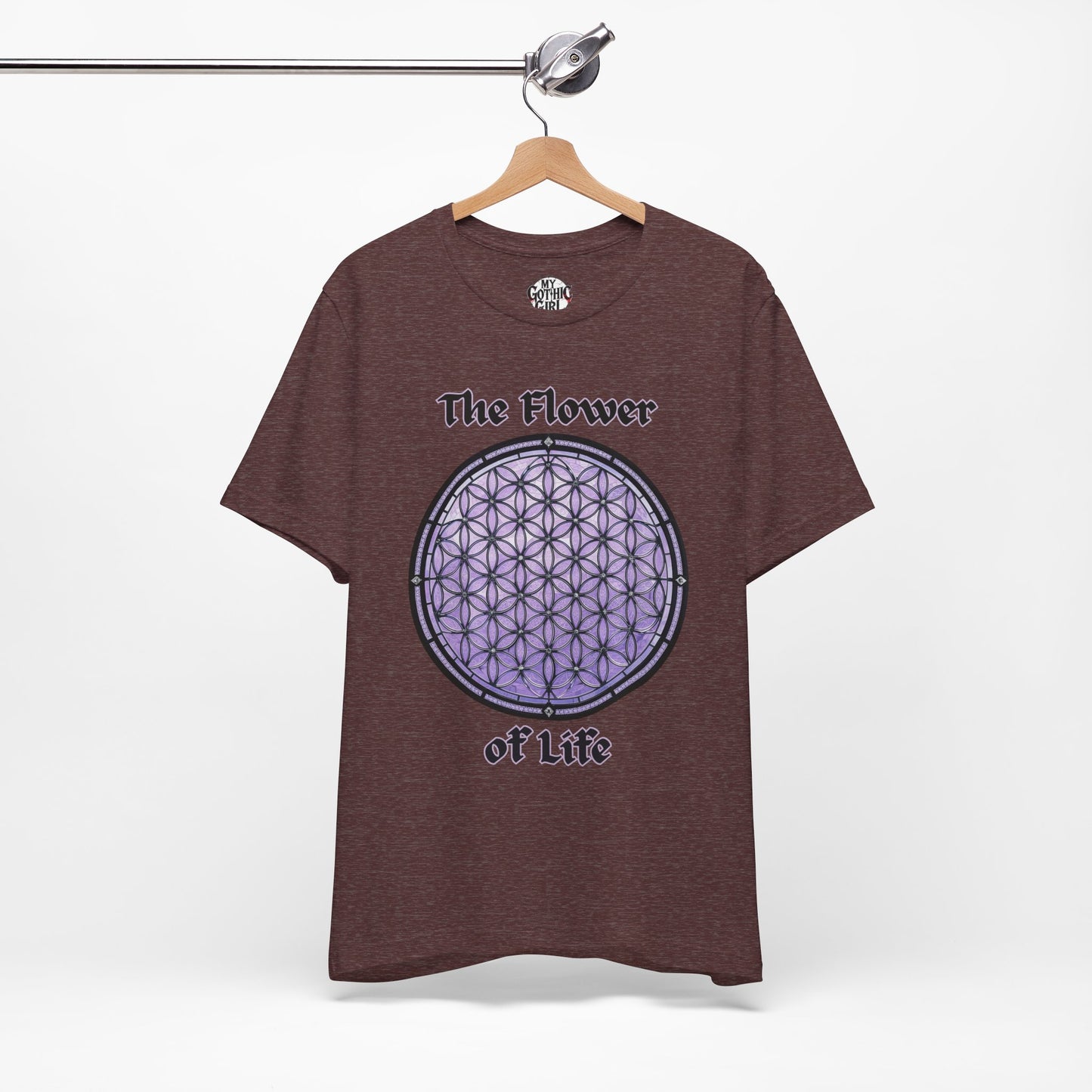 "The Flower of Life"  Gothic Graphic T-Shirt – Alt Aesthetic Poetic Goth Street-wear