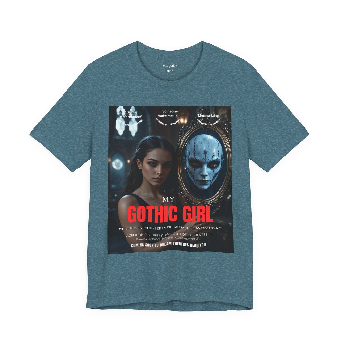 My Gothic Girl T-Shirt "Movie Poster" – Whimsy Goth Streetwear, Dark Poetry Fashion, Alt Aesthetic Apparel