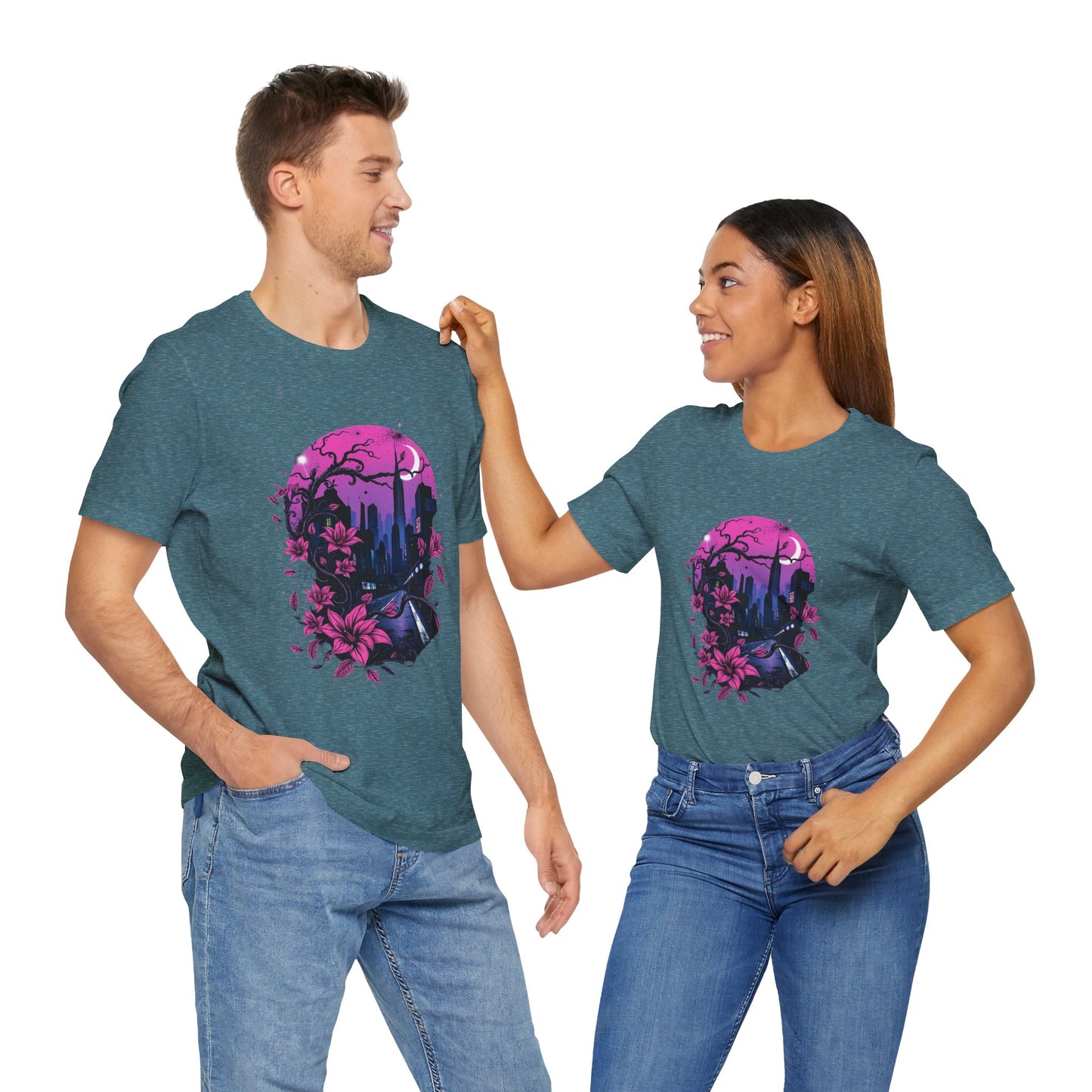 “Dark Bloom” — WhimsyGoth Floral Tee – Alt Aesthetic Poetic Goth Street-wear