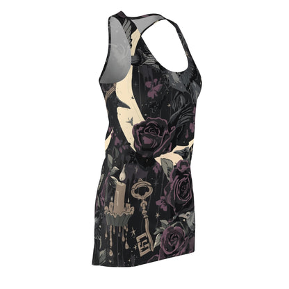 Copy of Gothic Rose Racerback Dress — Dark Burgundy Rose All-Over Print