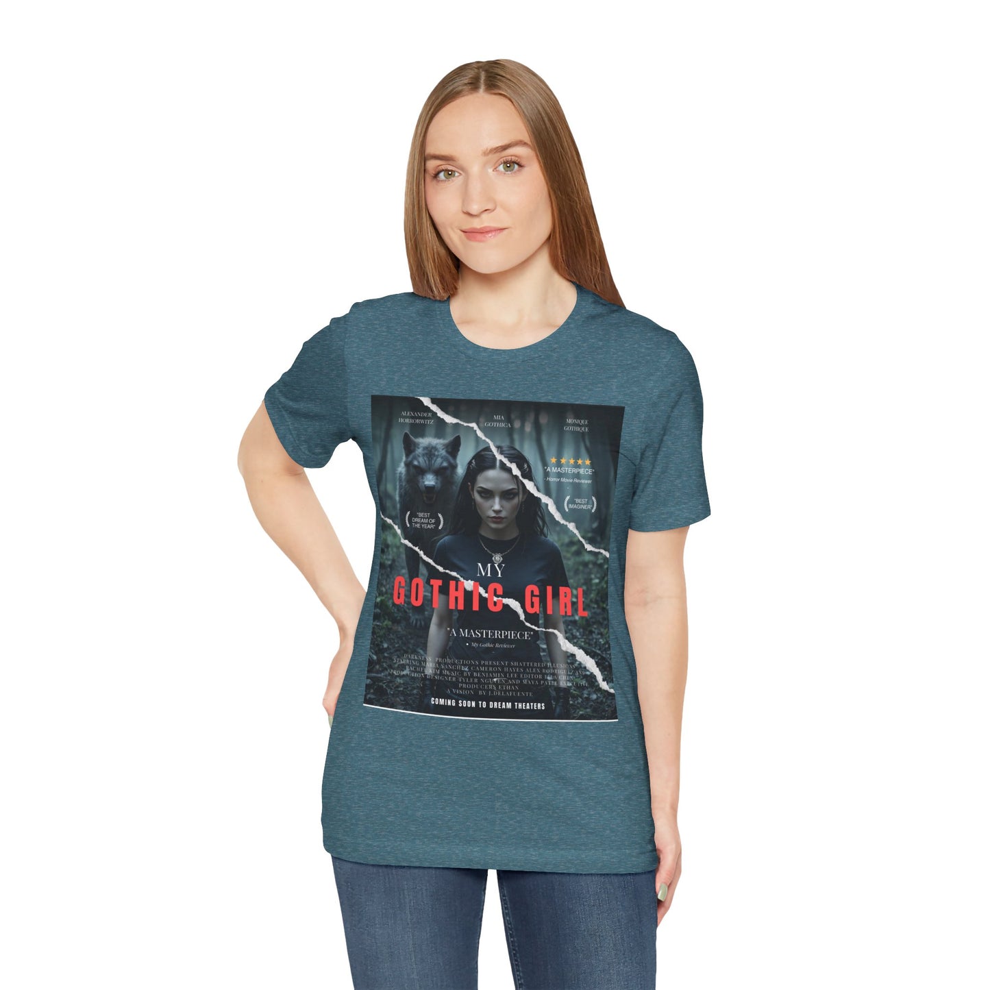My Gothic Girl T-Shirt "Movie Poster" – Whimsy Goth Streetwear, Dark Poetry Fashion, Alt Aesthetic Apparel