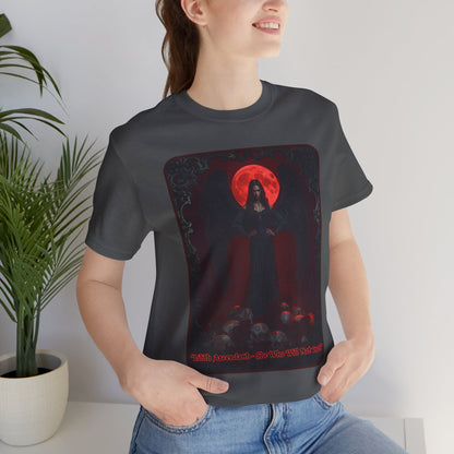 “Lilith Ascendant — She Who Will Not Kneel.” Graphic T-Shirt – Alt Aesthetic Poetic Goth Street-wear