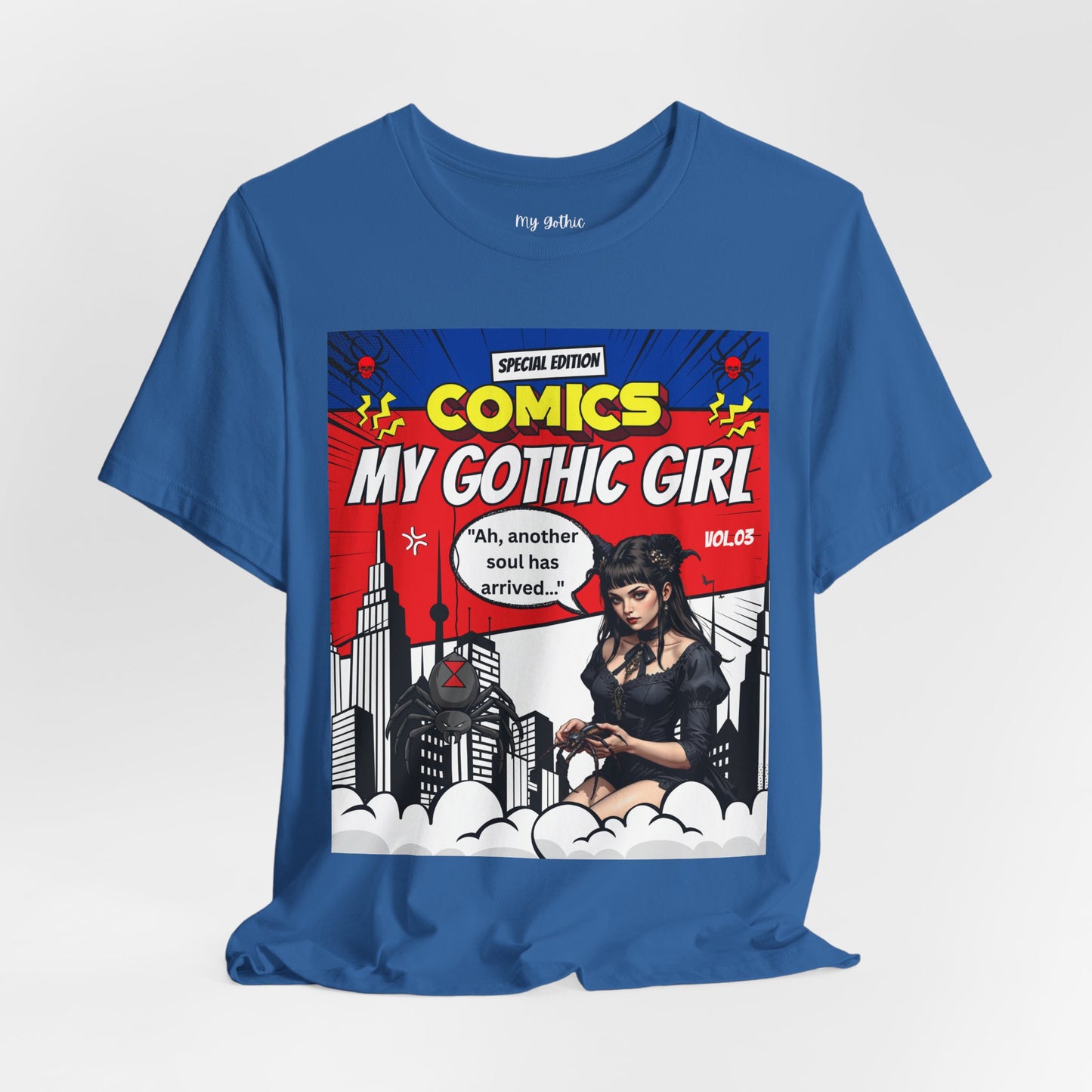 My Gothic Girl Comic Book Graphic Tee – Whimsy Goth Streetwear, Dark Poetry Fashion, Alt Aesthetic Apparel
