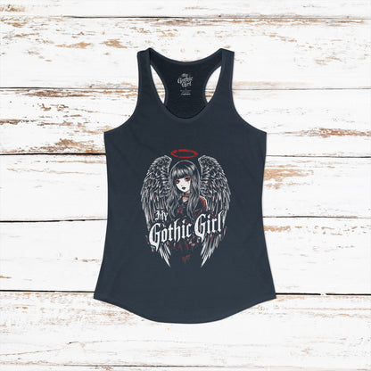 My Gothic Girl Fallen Angel — Women's Racerback Tank Top