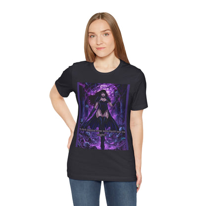 Dark Sorceress Graphic Tee — "A dark desire now sets forth into the night"