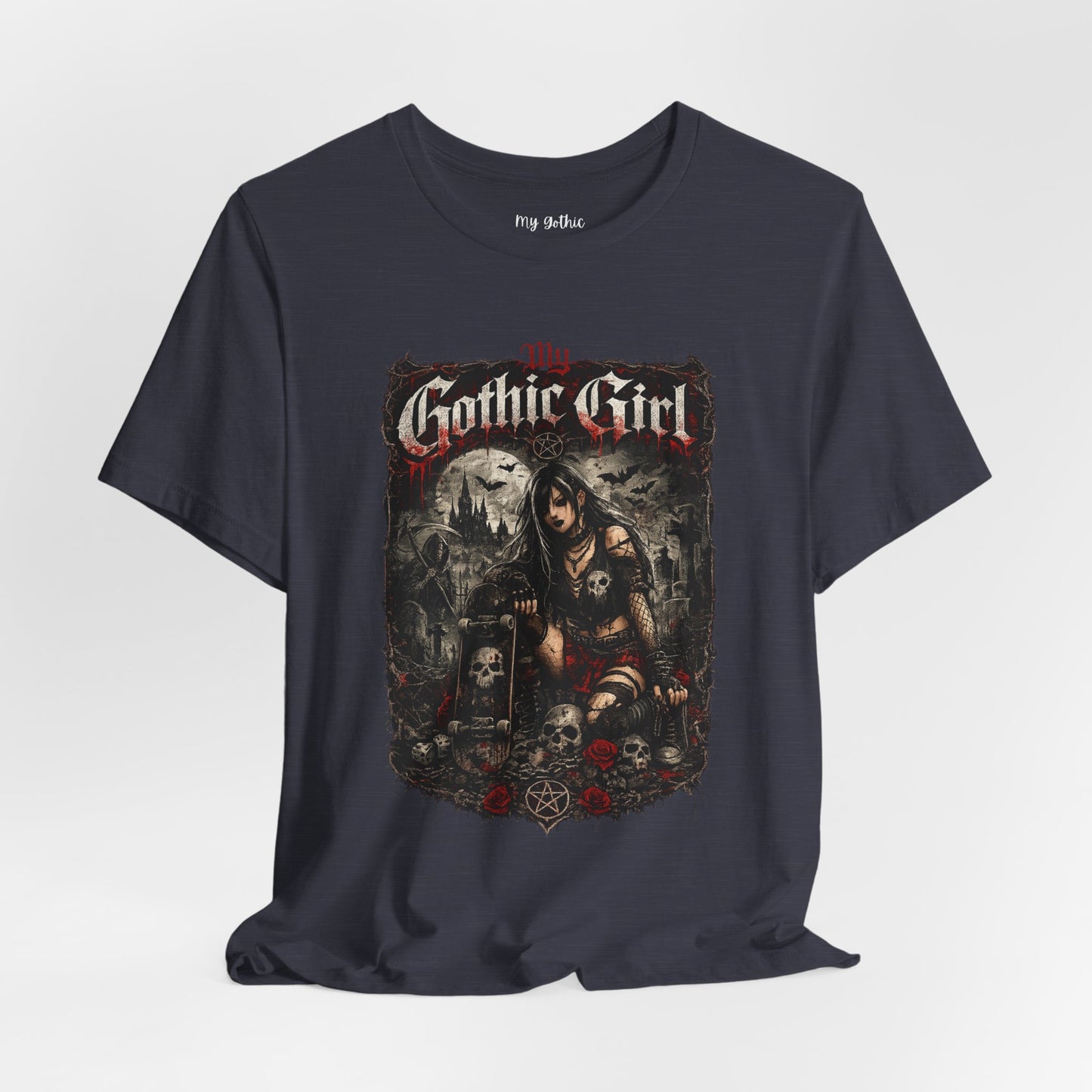 My Gothic Girl - Skater Girl Short Sleeve T Shirt