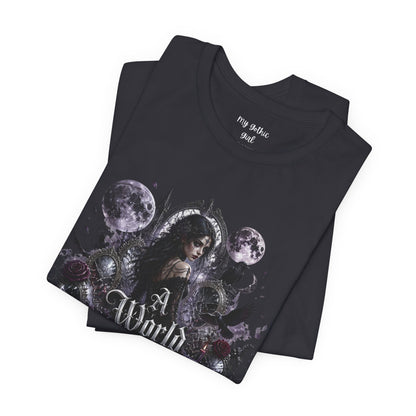 Gothic Moonlight Tee — "A World of Illusion" Graphic T-Shirt