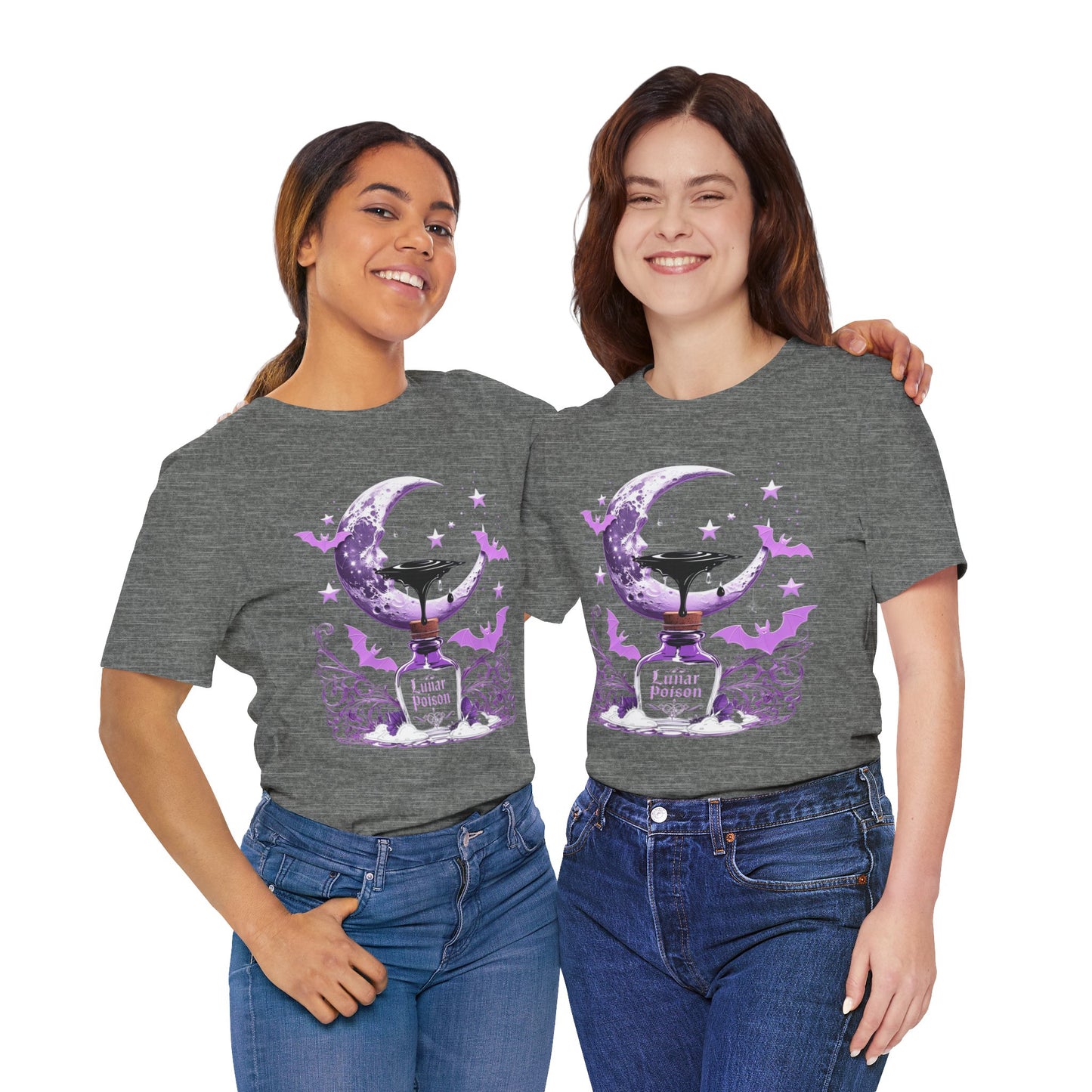 “Lunar Poison” — Celestial Alchemy Gothic Graphic T-Shirt – Alt Aesthetic Poetic Goth Street-wear