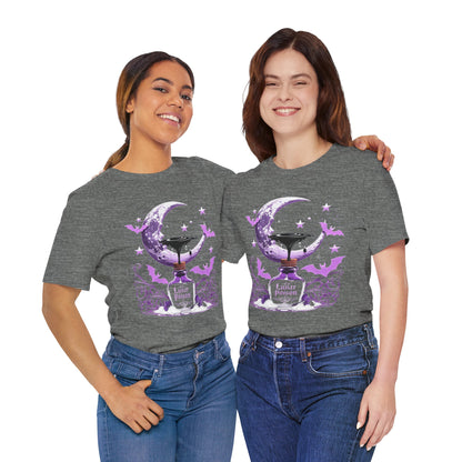 “Lunar Poison” — Celestial Alchemy Gothic Graphic T-Shirt – Alt Aesthetic Poetic Goth Street-wear