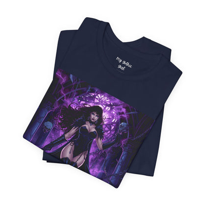 Dark Sorceress Graphic Tee — "A dark desire now sets forth into the night"