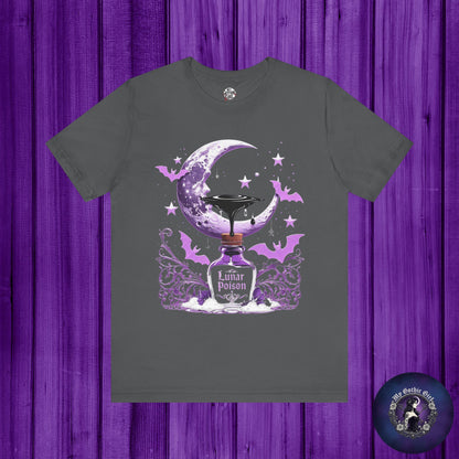 “Lunar Poison” — Celestial Alchemy Gothic Graphic T-Shirt – Alt Aesthetic Poetic Goth Street-wear