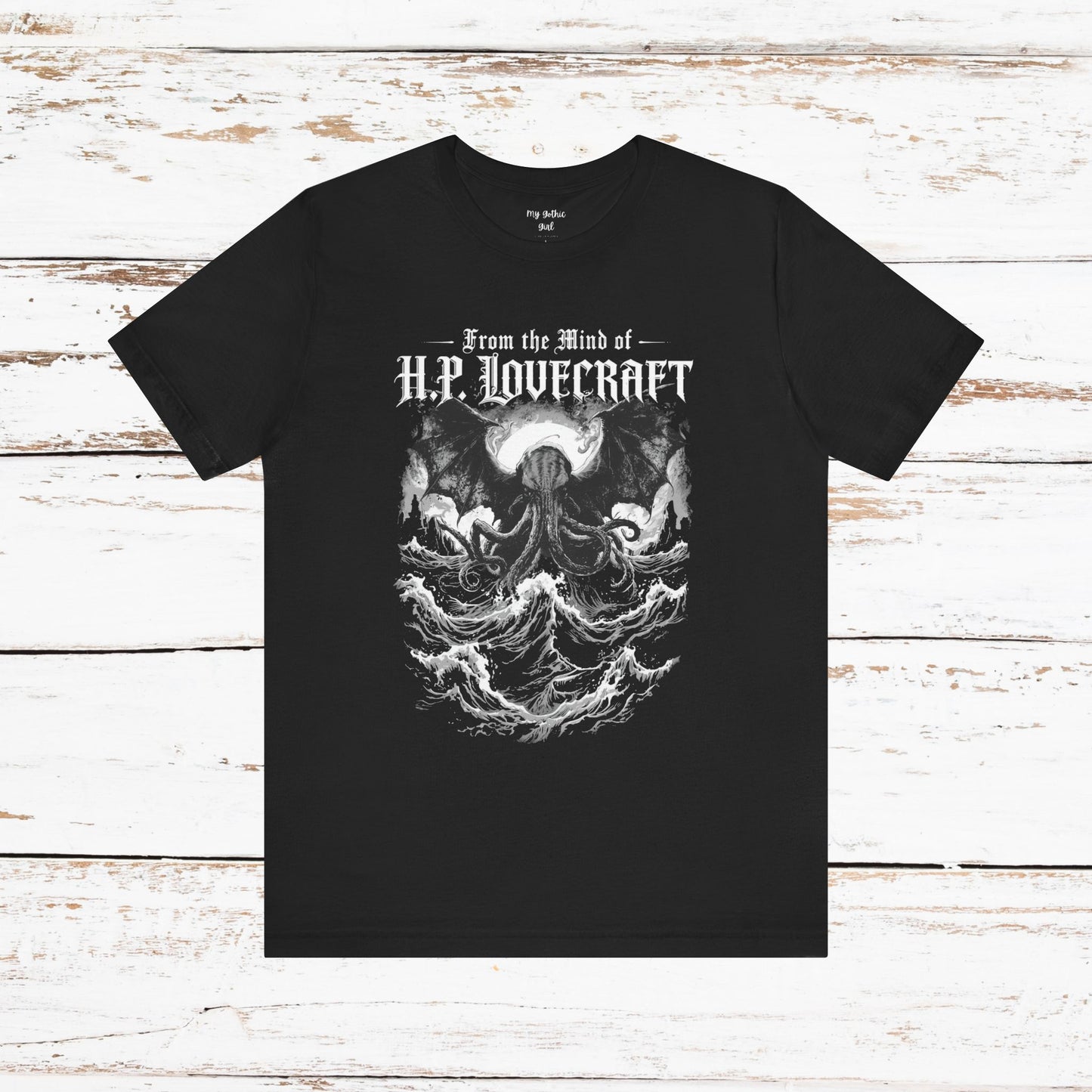 "From The Mind Of H.P. Lovecraft" Gothic Literary Horror T-Shirt