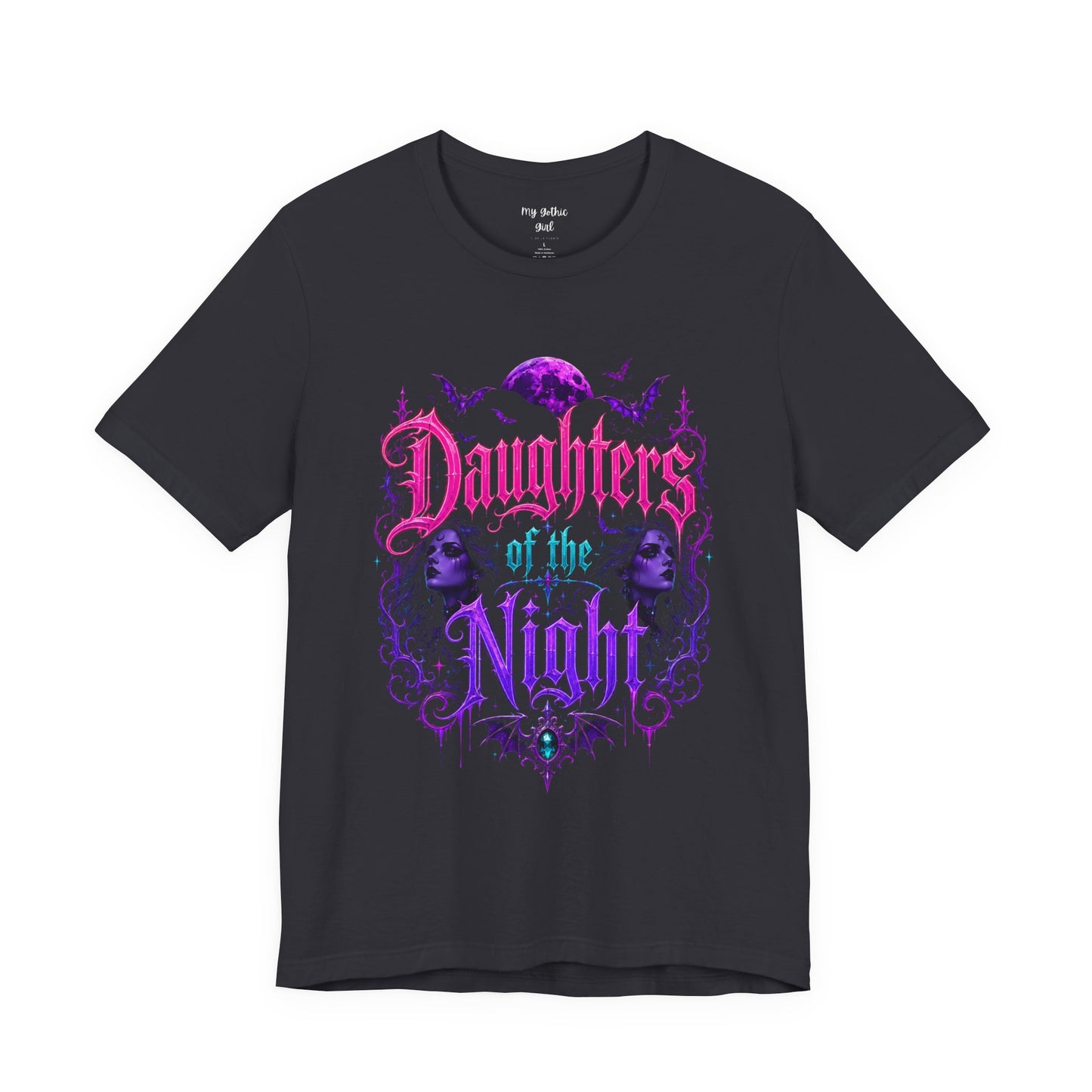 Daughters of the Night Tee — Gothic Vampire Moon Graphic T-Shirt
