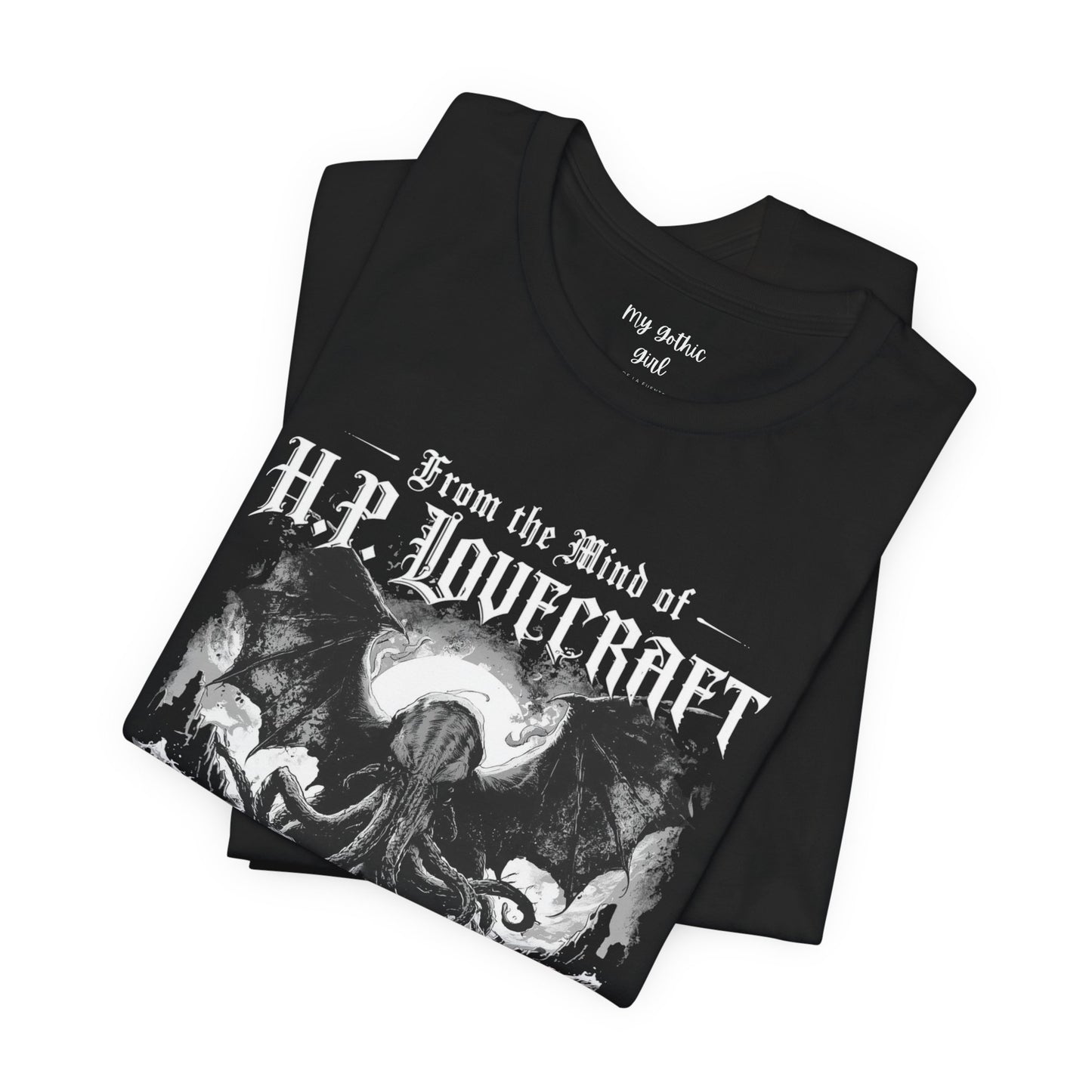 "From The Mind Of H.P. Lovecraft" Gothic Literary Horror T-Shirt